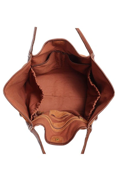 Shop Old Trend Pine Hill Leather Tote In Caramel