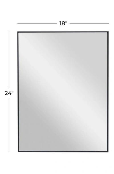 Shop Vivian Lune Home Black Wood Rectangle Shaped Wall Mirror With Thin Minimalistic Frame