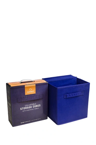 Shop Sorbus Royal Blue Foldable Storage Cube Basket Bin