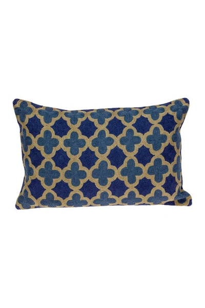 Parkland Collection Calix Blue Throw Pillow In Blue