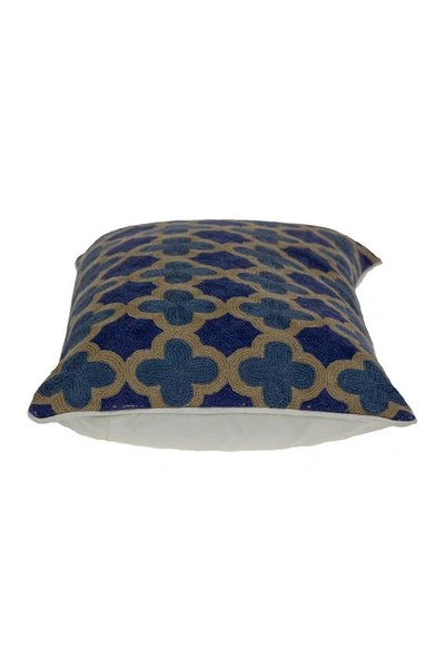 Parkland Collection Calix Blue Throw Pillow In Blue