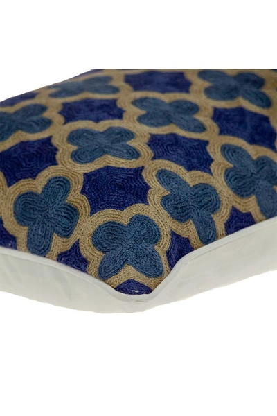 Parkland Collection Calix Blue Throw Pillow In Blue
