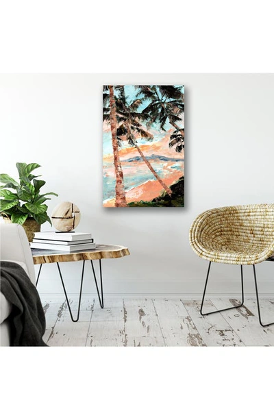 Shop Courtside Market Paradise Palms Wall Art In Pink