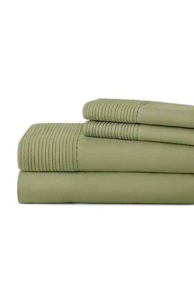Southshore Fine Linens Premium Collection Pleated Extra Deep Pocket Sheet Set In Sage Green