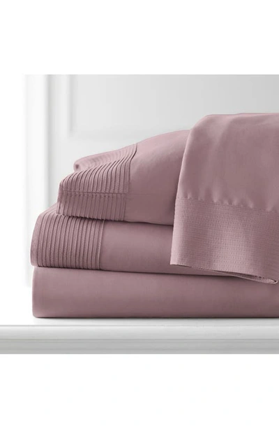 Southshore Fine Linens Premium Collection Pleated Extra Deep Pocket Sheet Set In Lavender