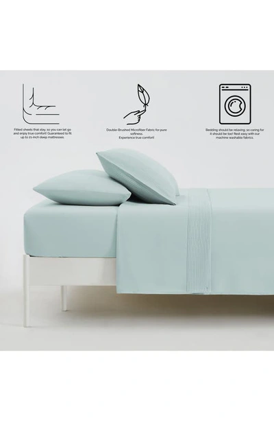 Southshore Fine Linens Premium Collection Pleated Extra Deep Pocket Sheet Set In Sky Blue