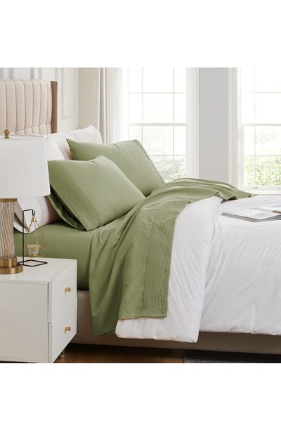 Southshore Fine Linens Premium Collection Pleated Extra Deep Pocket Sheet Set In Sage Green