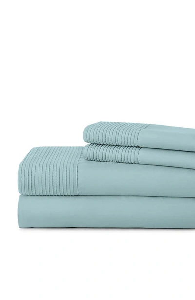 Southshore Fine Linens Premium Collection Pleated Extra Deep Pocket Sheet Set In Sky Blue