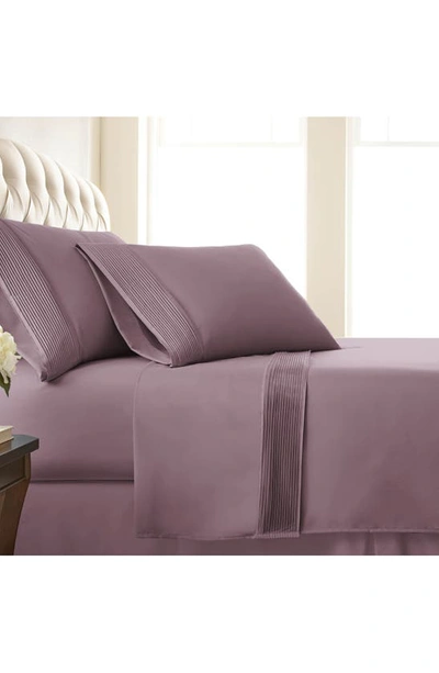 Southshore Fine Linens Premium Collection Pleated Extra Deep Pocket Sheet Set In Lavender