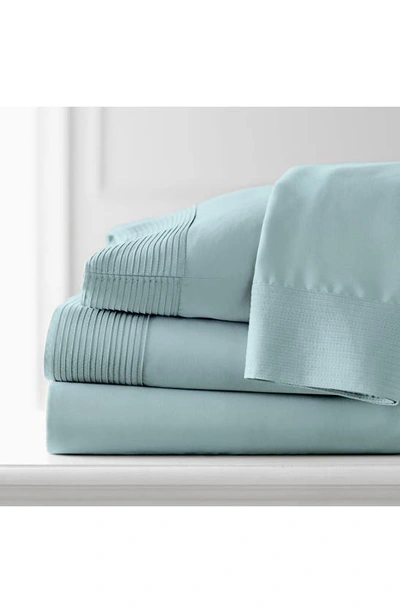 Southshore Fine Linens Premium Collection Pleated Extra Deep Pocket Sheet Set In Sky Blue