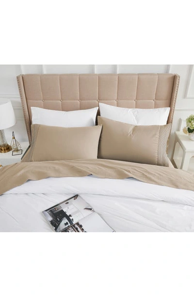 Southshore Fine Linens Premium Collection Pleated Extra Deep Pocket Sheet Set In Taupe