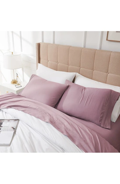 Southshore Fine Linens Premium Collection Pleated Extra Deep Pocket Sheet Set In Lavender