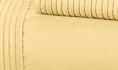 Southshore Fine Linens Premium Collection Pleated Extra Deep Pocket Sheet Set In Gold