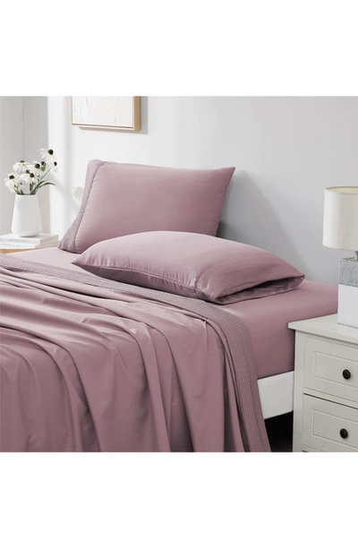 Southshore Fine Linens Premium Collection Pleated Extra Deep Pocket Sheet Set In Lavender