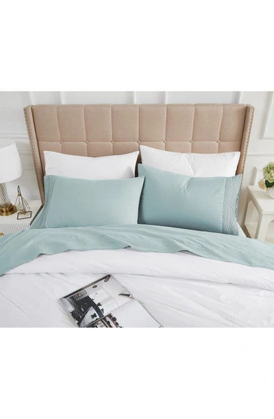 Southshore Fine Linens Premium Collection Pleated Extra Deep Pocket Sheet Set In Sky Blue