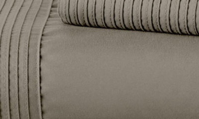 Southshore Fine Linens Premium Collection Pleated Extra Deep Pocket Sheet Set In Dark Taupe