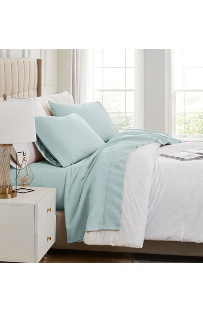 Southshore Fine Linens Premium Collection Pleated Extra Deep Pocket Sheet Set In Sky Blue