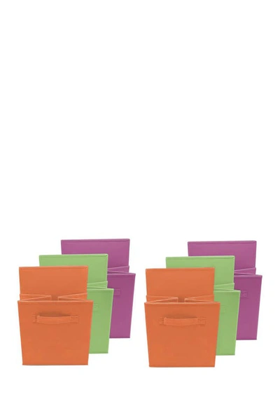 Shop Sorbus Home Storage Bundle Drawer & Closet Bins In Purple/green/orange