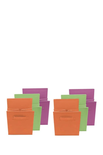 Sorbus 6pc Multi Storage Bundle With Drawer And Closet Bi In Purple/green/orange