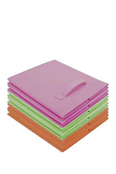 Sorbus 6pc Multi Storage Bundle With Drawer And Closet Bi In Purple/green/orange
