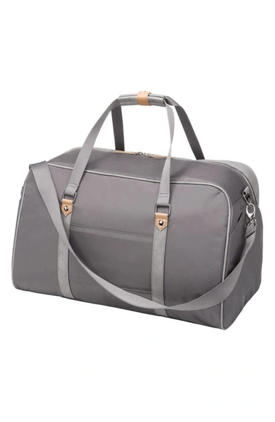 Shop Petunia Pickle Bottom Inter-mix Live For The Weekend Bag In Pewter