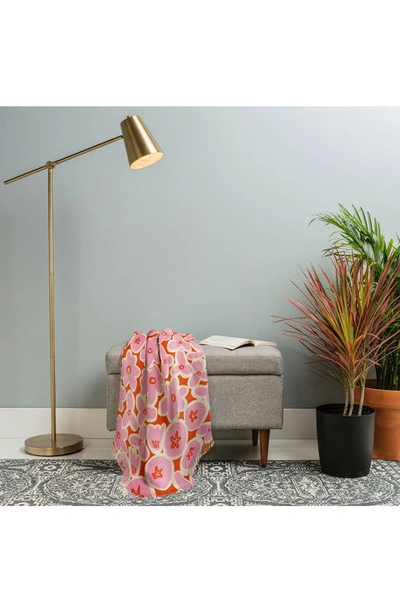 Deny Designs Alisa Galitsyna Vibrant Summer Reverisble Faux Shearling Throw In Multi