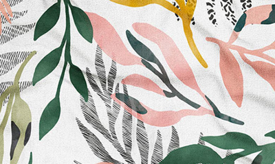 Shop Deny Designs Marta Barragan Camarasa Modern Floral Throw Blanket In Multi