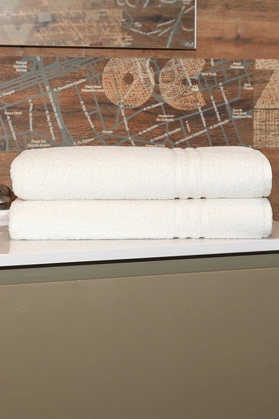 Linum Home Textiles Denzi Bath Sheet In White