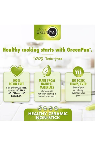 Greenpan Paris 10-inch Anodized Aluminum Ceramic Nonstick Frying Pan In Grey