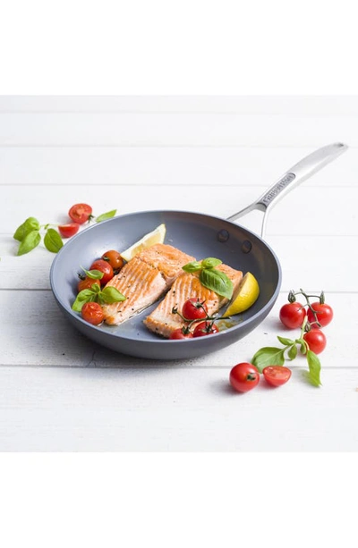 Greenpan Paris 10-inch Anodized Aluminum Ceramic Nonstick Frying Pan In Grey