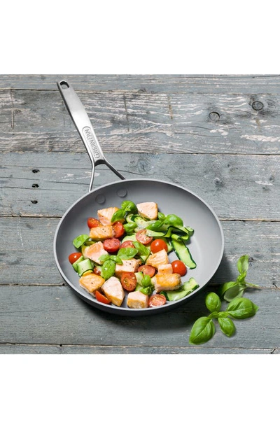 Greenpan Paris 10-inch Anodized Aluminum Ceramic Nonstick Frying Pan In Grey