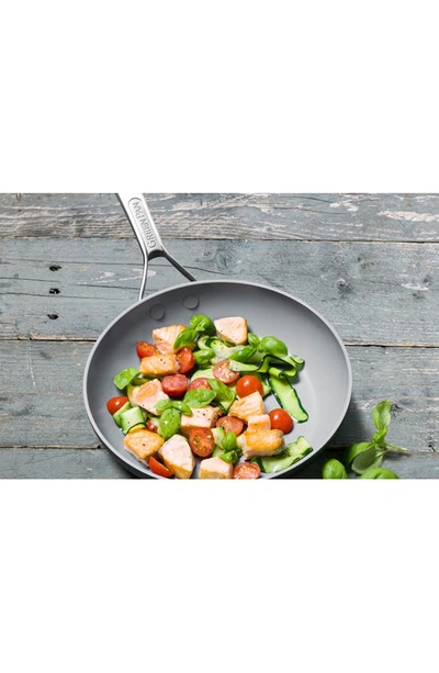 Greenpan Paris 10-inch Anodized Aluminum Ceramic Nonstick Frying Pan In Grey