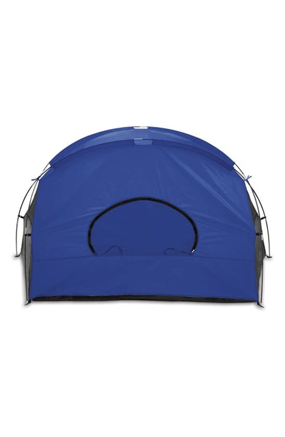 Picnic Time Cove Blue Sun Shelter In Blue/gray/silver