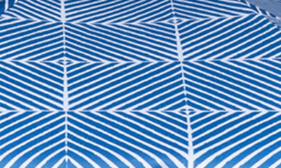 Picnic Time Blue Athens Pattern Portable Beach Umbrella In Blue