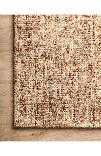 Loloi Harlow Wool Rug In Rust / Charcoal