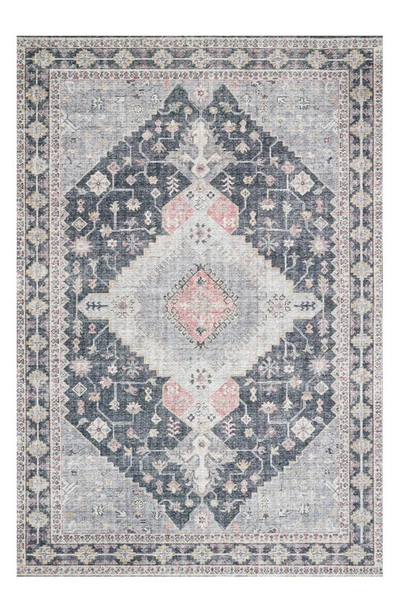 Loloi Skye Collection Rug In Charcoal / Multi