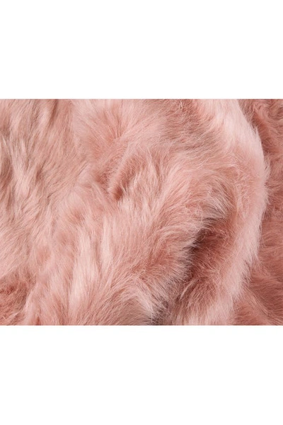 Shop Luxe Faux Fur Gordon Rug In Rose