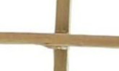 Willow Row Goldtone Metal Modern Easel With Chain Support In Brown
