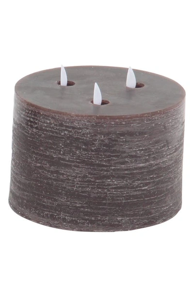 Shop Sonoma Sage Home Brown Wax Traditional Flameless Candle With Remote Control