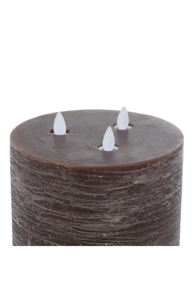 Shop Sonoma Sage Home Brown Wax Traditional Flameless Candle With Remote Control