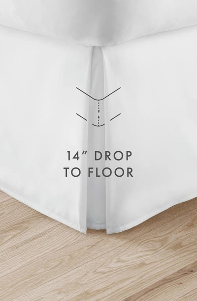 Homespun Premium Pleated Dust Ruffle Bed Skirt In White