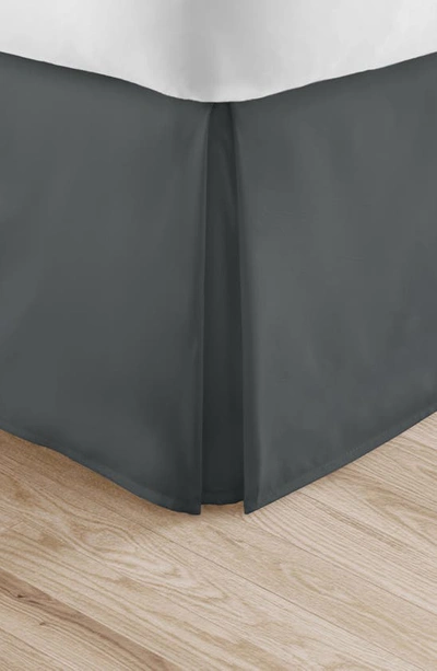 Shop Homespun Premium Pleated Dust Ruffle Bed Skirt In Gray