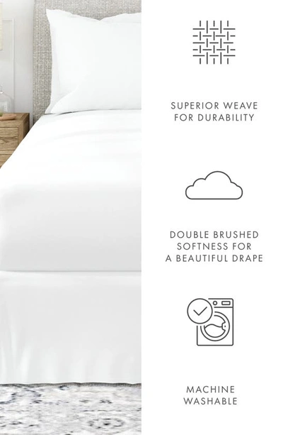 Homespun Premium Pleated Dust Ruffle Bed Skirt In White