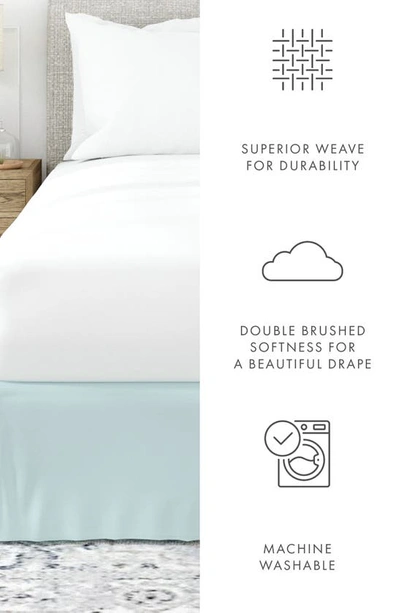 Homespun Premium Pleated Dust Ruffle Bed Skirt In Aqua