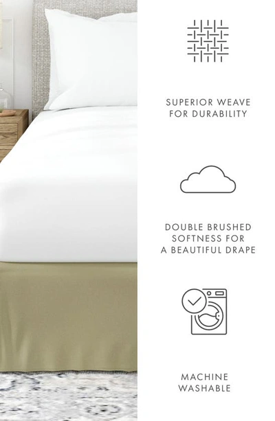 Shop Homespun Premium Pleated Dust Ruffle Bed Skirt In Sage