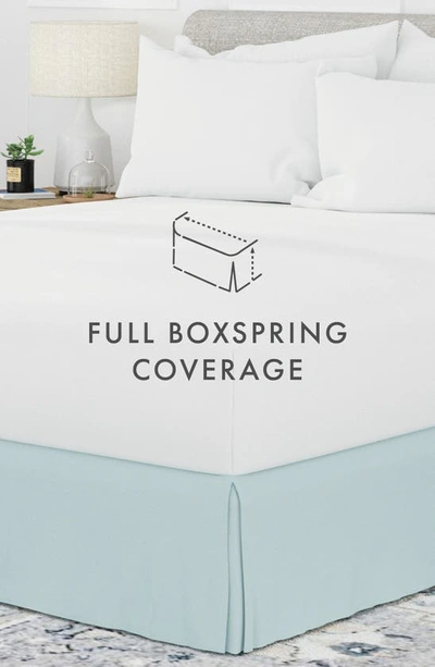 Homespun Premium Pleated Dust Ruffle Bed Skirt In Aqua