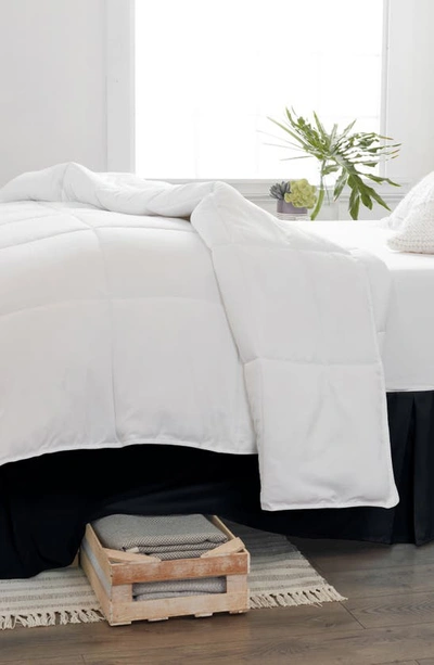 Homespun Premium Pleated Dust Ruffle Bed Skirt In Black