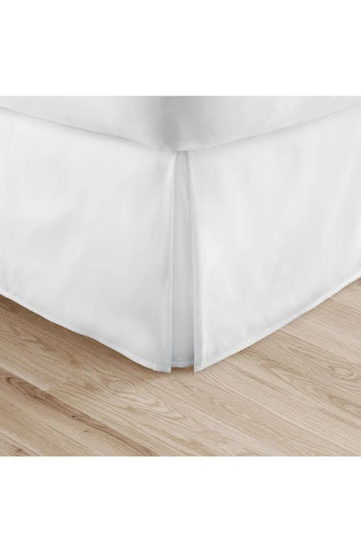 Homespun Premium Pleated Dust Ruffle Bed Skirt In White