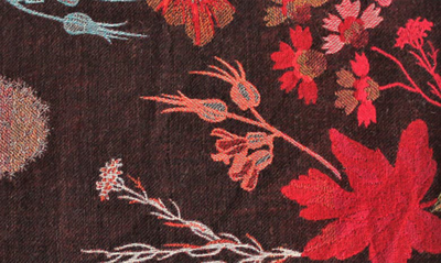 Melange Home Floral Cotton & Wool Blend Blanket In Multi