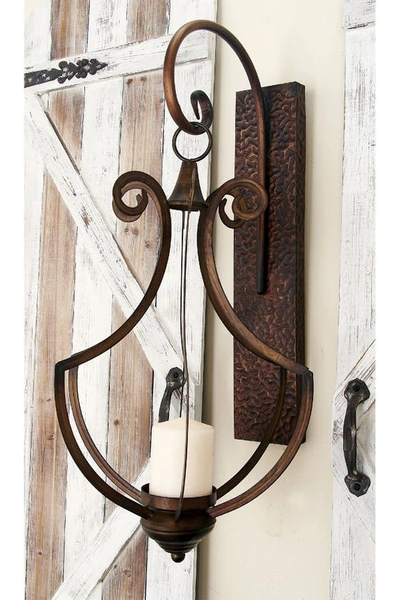 Sonoma Sage Home Bronze Metal Rustic Wall Sconce In Brown